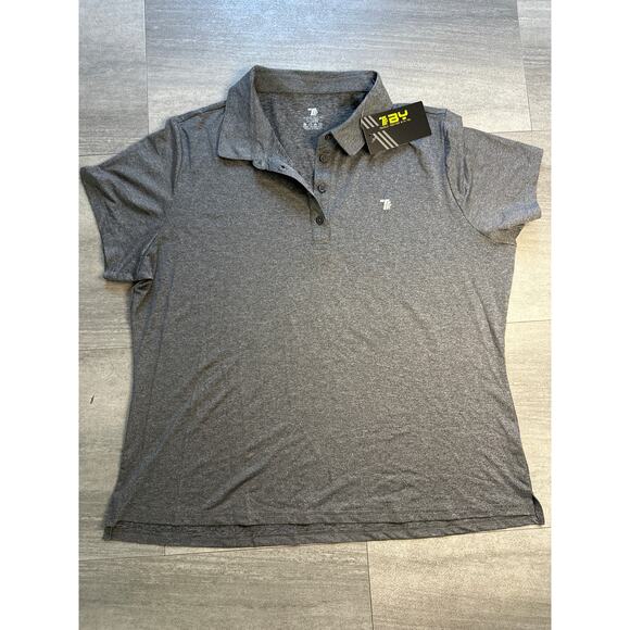 TBY Grey Short Sleeve Polo 2X-Large NEW - Picture 1 of 5